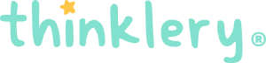 Primary wordmark on light backgrounds (default storefront). Thinklery wordmark · teal